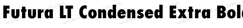 Futura LT Condensed Extra Bold Oblique字体转换
